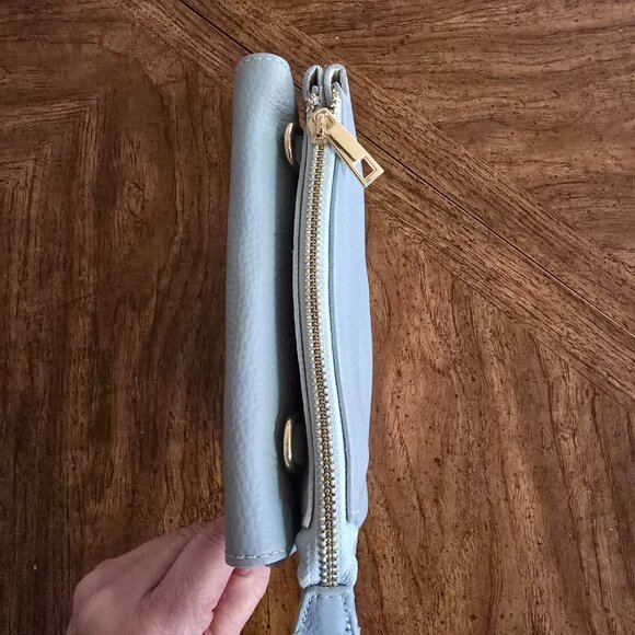 Italian Blue Genuine Leather Borse in Pelle Purse w/Magnetic Closure - Picture 14 of 14